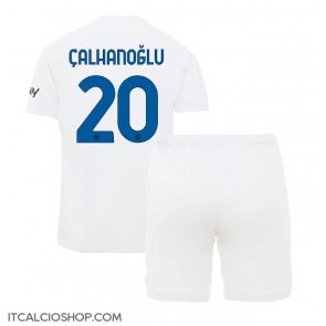 Inter Milan Hakan Calhanoglu #20 Seconda Maglia Bambino 2023-24 Manica Corta (+ Pantaloni corti)